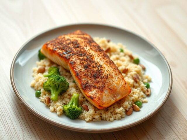 Zalm tikka met notencouscous