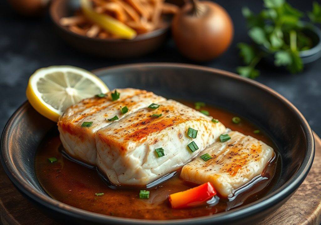 Zalm uit Alufolie met Indonesisch Tintje, AI-gegenereerde illustratie