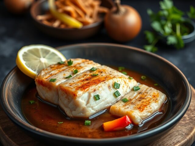Zalm uit Alufolie met Indonesisch Tintje — AI-gegenereerde illustratie