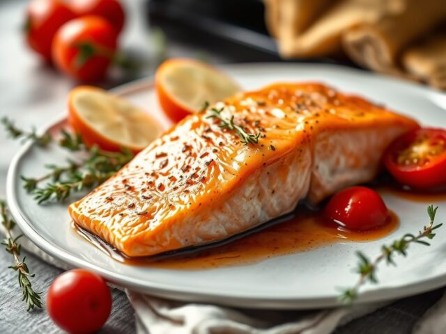 Zalm uit de oven