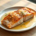 Zalm uit Sinaasappelsap met Citroen-Dille-Boter