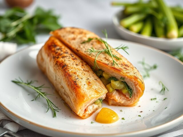 Zalm Wellington — AI-gegenereerde illustratie