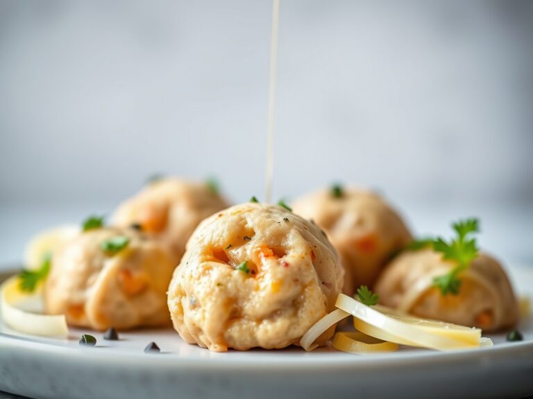 Zalmballetjes, snack