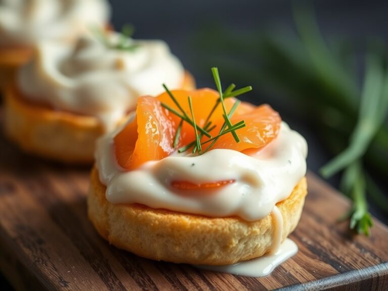 Zalmbonbon met mierikswortel mayonaise