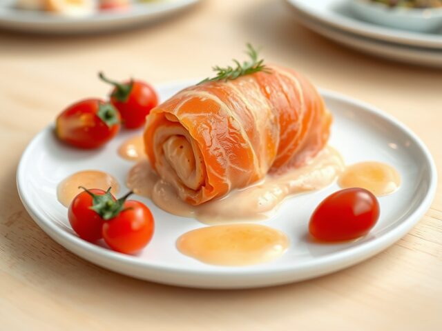 Zalmbonbon met rivierkreeftjes