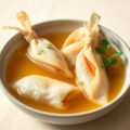 Zalmbuideltjes bij een bouillon