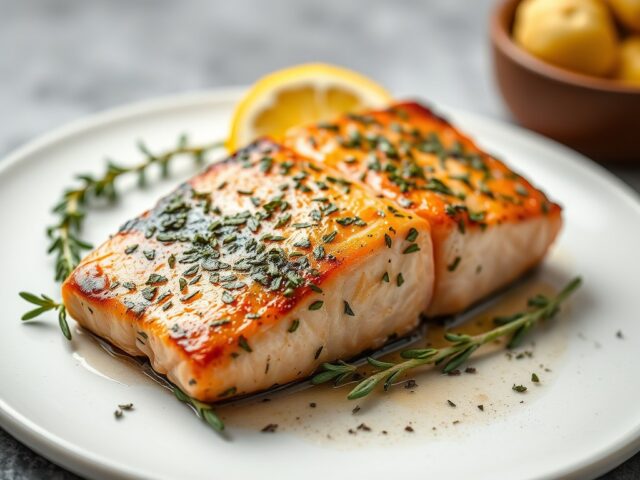 Zalmfilet gebakken- gerookt op Cederhout