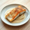Zalmfilet met prei