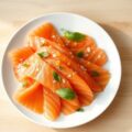 Zalmfilet (rauw) met citrusdressing