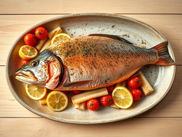 Zalmforel uit de oven
