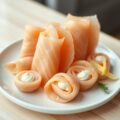 Zalmrolletjes met mierikswortel