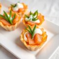 Zalmtaartjes met zeekraal