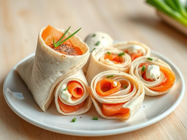 Zalmtortilla