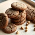 Zandkoekjes met koffie, chocolade en hazelnoten