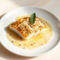 Zeebaars met Champagnevinaigrette
