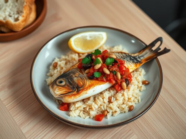 Zeebarbeel met tomatentapenade