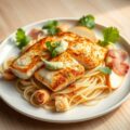 Zeeduivel met artisjok, Gandaham, appel en avocadomayonaise
