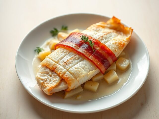 Zeetongfilet met bacon