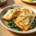 Zeetongfilets met spinazie