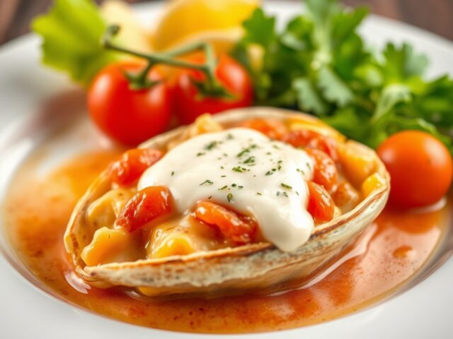 Zeeuwse oester met saus van eendenlever