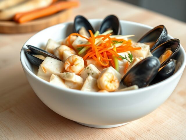 Zeeuwse visragout met groentereepjes