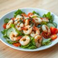 Zeeuwsesalade met zeeuwse garnalen en gegrilde scampie’s met zeewierdressing