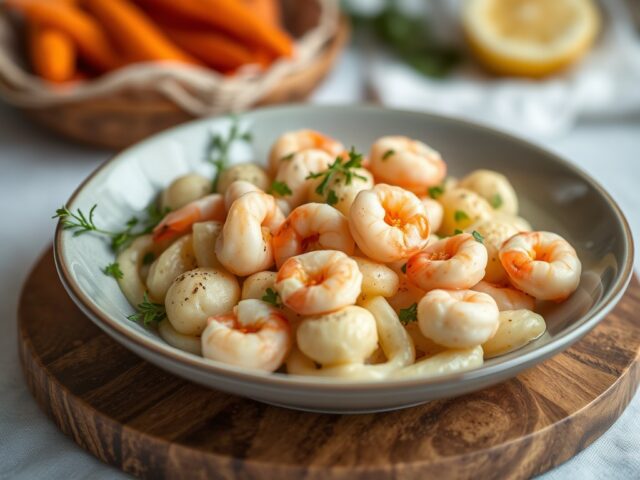 Zeevruchtensalade uit Zweden — AI-gegenereerde illustratie