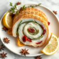 Zeewolfroulade met steranijs