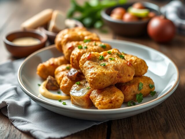 Zelfgemaakte frikadel met tomaatjes uit de oven