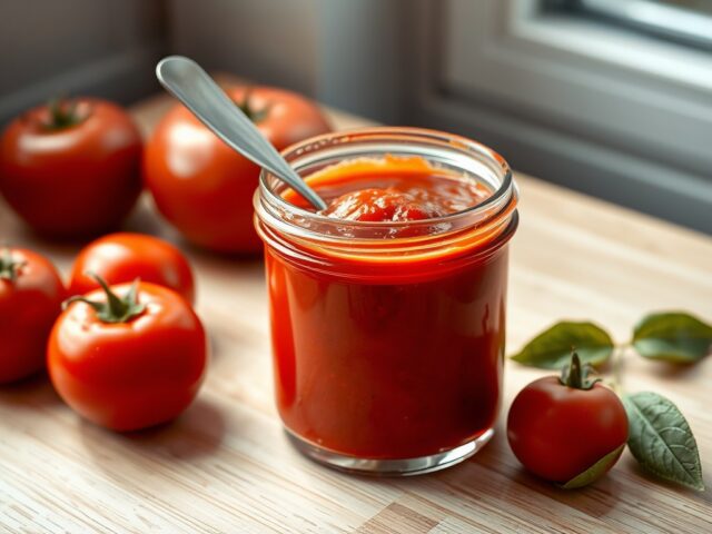 Zelfgemaakte tomatenketchup