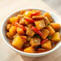 Zoet-zure Quorn met ananas en paprika