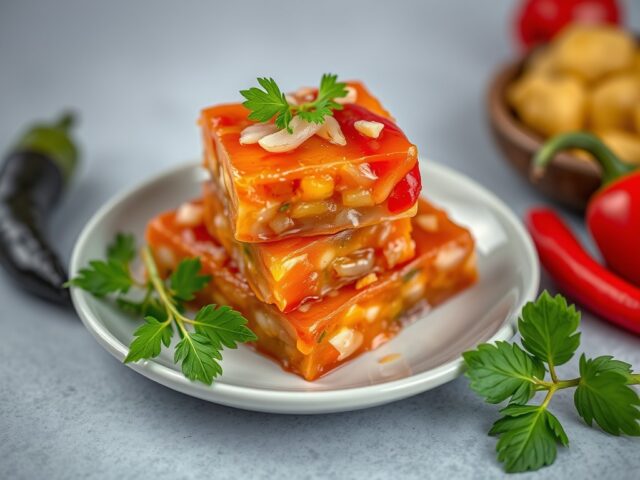 Zoetzure paprikareepjes