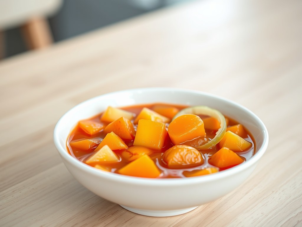 Zoetzure saus, AI-gegenereerde illustratie