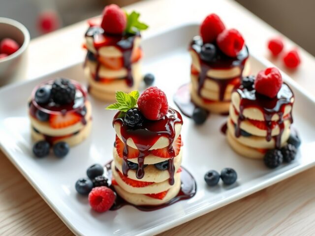 Zomerpudding in torentjes