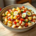 Zomersalade van aardappelen