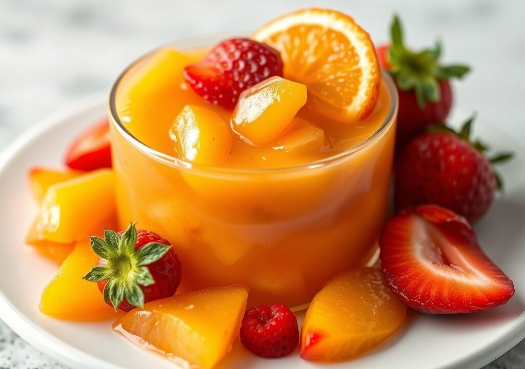 Zomerse fruitsalade, AI-gegenereerde illustratie