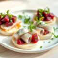 Zomerse haringrolletjes