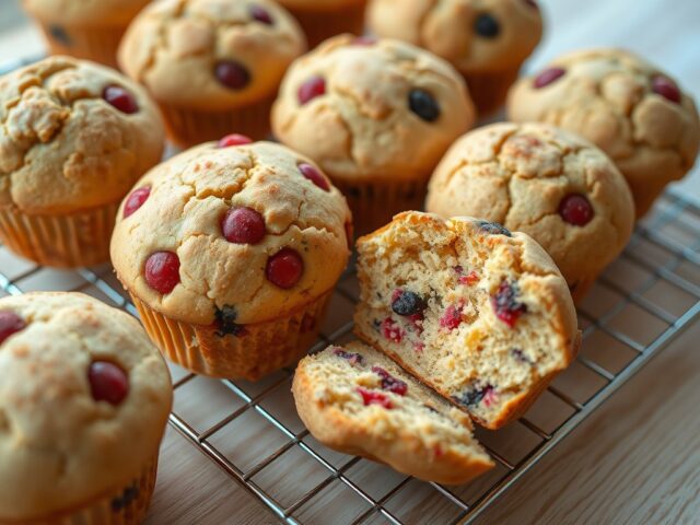 Zomervruchtenyoghurtmuffins