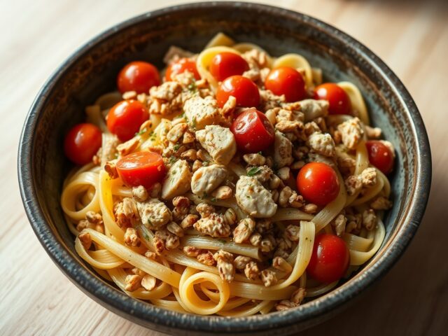 Zuiderse pasta uit de wok