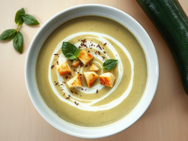 Zuppa di zucchini ( courgettesoep )