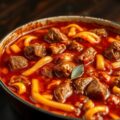 Zuurkool-Goulashpannetje uit de oven