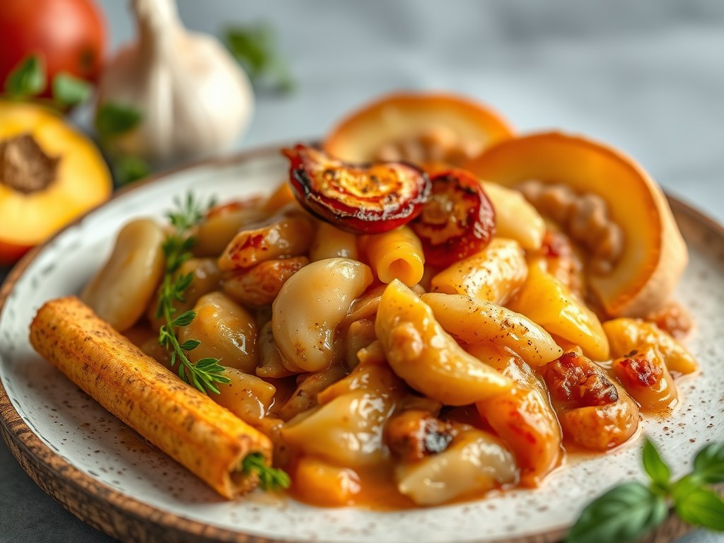 Zuurkool met Appelperenstroop en Speklapjes, AI-gegenereerde illustratie