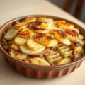 Zuurkoolschotel met banaan en kaas