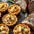 Zuurkooltaartjes met appel en in de oven gebraden