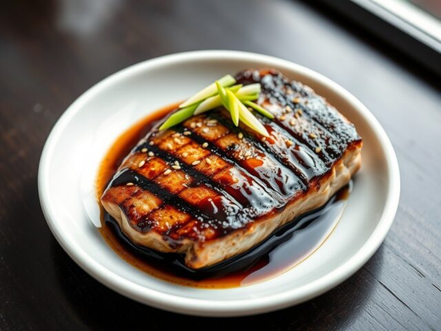 Zwaardvis Grill met Teriyaki
