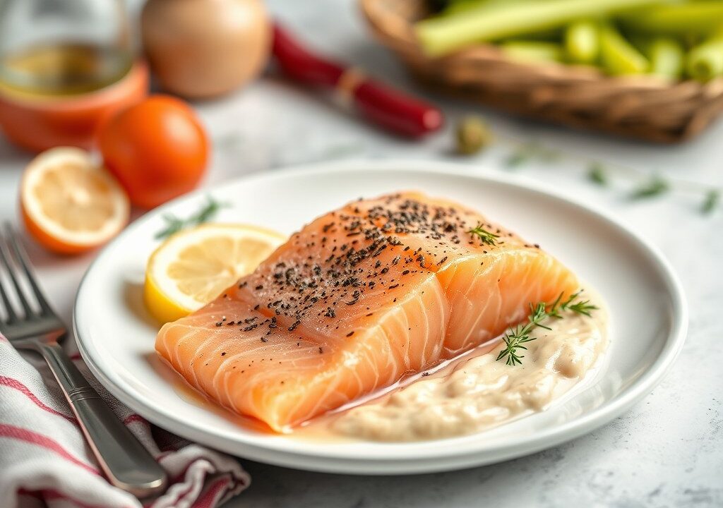 Zweedse zalm, AI-gegenereerde illustratie