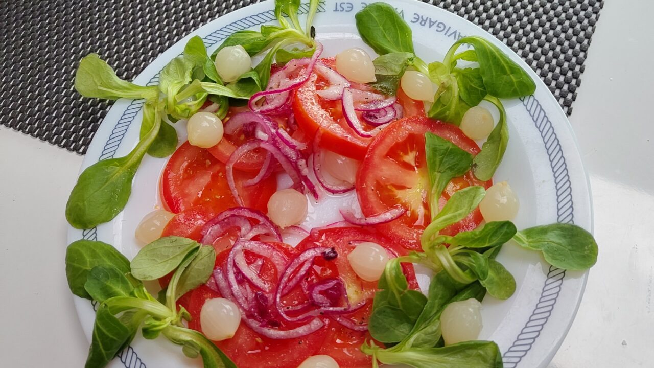 Gemarineerde tomatensalade met verse tonijn, foto 2