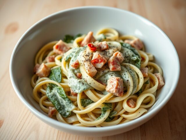 A – Klasse Pasta-spinazie à la crème