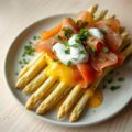 Aangekleed aspergeschoteltje
