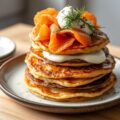 Aardappel – Zuurkool Pannekoekjes met Gerookte Vis en Dille